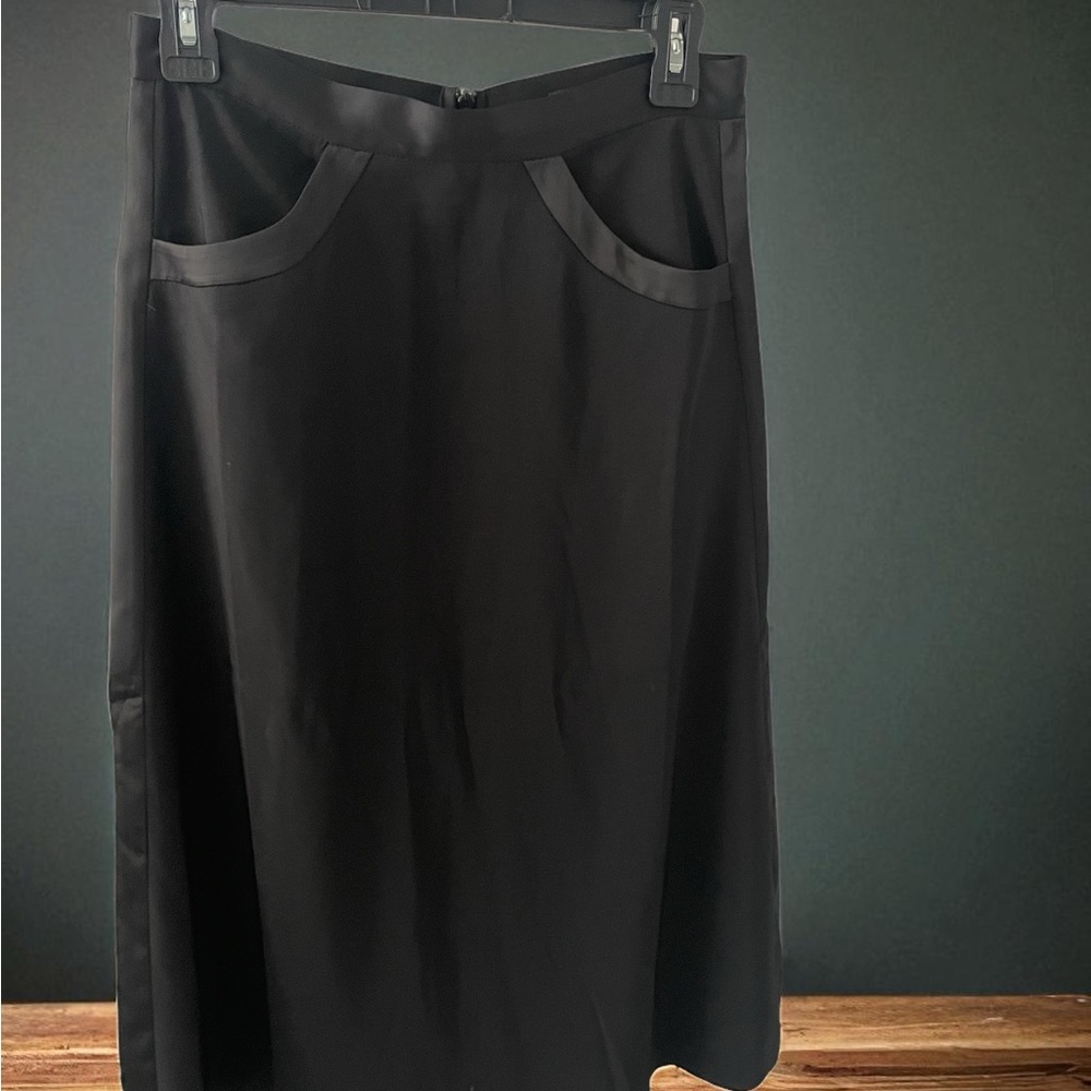 Banana Republic Factory Elegant Black A-Line Skirt